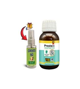 Prostavec 1 Kutu Erkeklere Özel Likit Formül 50 M Şurup + Çörek Otu Masaj Yağı 30 Ml