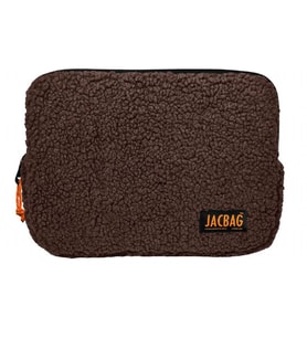 Jacbag Teddy Kahverengi/Turuncu Peluş Erkek Çocuk Tablet Çantası (Çok Renkli)