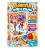 03690 Aksesuarlı Naturel Kinetik Oyun Kumu 1000 gr -Dede
