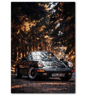Cakapuzzle Porsche 911 Cabrio ve Orman Yolu Puzzle Yapboz MDF (Ahşap) (120 Parça)