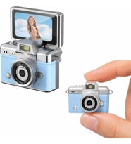 Mini Flip Dijital Kamera, 1.47 İnç Ekran, 48M Fotoğraf Çözünürlüğü, 1080P/720P Video, 128GB TF Kart Desteği, Type-C Şarj, Flaşlı, Fotoğraf ve Video Kayıt Özellikli LK-027 Mavi