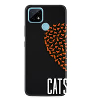 Realme C11 C21 C21Y C25Y C11 2021 Kılıf Desemli Silikon Cats 1792