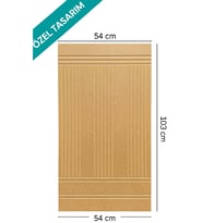 ESY LİNE Dekoratif Duvar Paneli Boyanabilir Ahşap Duvar Paneli Dekoratif Panel 6 Mm Kalınlık (54X103) (Model 3)