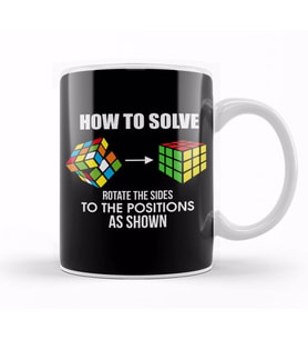 How To Solve Puzzle Cube Funny Cubing Kupa Bardak Porselen