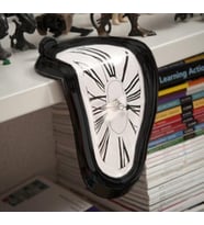 Salvador Dali Melting Clock Eriyen Saat Siyah