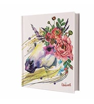 Deffter Unıcorn Flower Sert Kapak Not Defter Çizgili 6241 (Renksiz)