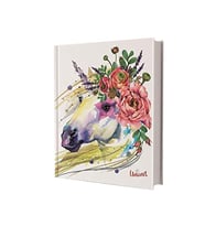 Deffter Unıcorn Flower Sert Kapak Not Defter Çizgili 6241