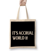Funny Accounting It s Accrual World Accountants Bez Çanta Uzun Saplı