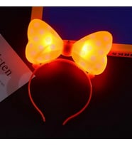 1 ADET IŞIKLI TAÇ HEAD BAND TURUNCU MİNNİE MOUSE IŞIKLI TAÇ TURUNCU MİKİ TAÇ TURUNCU ŞENLİK IŞIKLARI