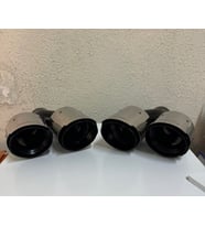Egzoz Ucu Universal Çiftli Siyah 100mm AKRAPOVIC