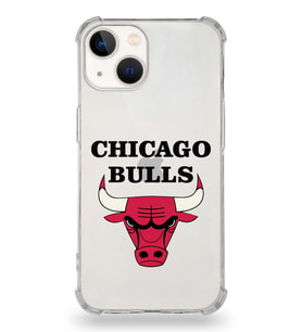 Apple iPhone 13 Uyumlu Darbe Emici Antişok  Kapak Chicago Bulls Tasarımlı Şeffaf Silikon Kılıf
