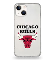 Apple iPhone 13 Uyumlu Darbe Emici Antişok  Kapak Chicago Bulls Tasarımlı Şeffaf Silikon Kılıf
