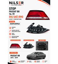 Volkswagen Passat B8 Stop Sağ Dış 14-19 Comfortline Ledli