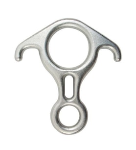 KONG 8 Inox Kulaklı Descender Sekizli İndirici İniş Aleti Paslanmaz Çelik  Heavy Load  Compact Version (Gümüş)