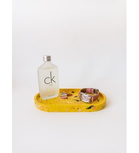TERRAZZO OVAL TRAY DEKORATİF ALTLIK