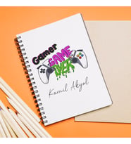 Gamer ( Oyuncu ) Tasarımlı Defter Kişiye Özel