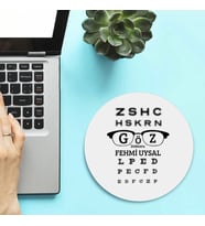 Kişiye Özel Göz Doktoru Temalı Yuvarlak Mousepad