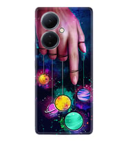 Vivo V29 Lite Kılıf Silikon Desen Özel Seri Finger planet 1740