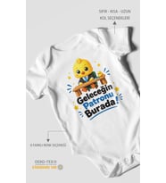 Geleceğin Patronu Burada Kısa Kollu Bebek Body %100 Pamuk