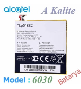 Alcatel 6030 / OT-7025 Batarya One Touch Idol OT 6030d 6030X 6030A 7025D TCL s820 P600 P606T