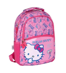 TMN 591630 HELLO KITTY GÖRSELLİ 3 BÖLMELİ OKUL SIRT ÇANTASI 2720 PEMBE