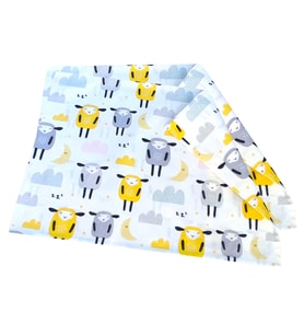 S-Mall Bebek Yastık Kılıfı 2 li - 35x45 cm - Sevimli Kuzular
