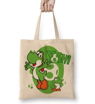 Mario Ve Yoshi Bez Çanta Uzun Saplı