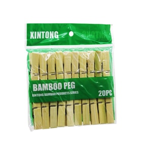20PCS AHŞAP BAMBU MANDAL