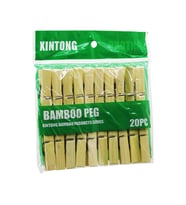 20PCS AHŞAP BAMBU MANDAL