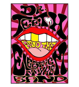 The Electric Mayhem Band - Kayıp Konser Poster Tablo Ahşap Poster Dekoratif