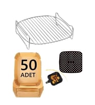 xxl airfrey set ızgara-pişirme kağıdı-delikli silikon mat