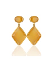 Kadir Jewellery 22 Ayar Altın Kaplama Kadın Sallantılı Küpe -El İşçiliği Ve Hipoalerjenik Küpe