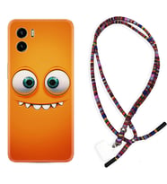 Vivo Y15S Y32 Y33S Y51 Y53S Kılıf Boyun Asklı Rasta Silikon Dişlek 1615