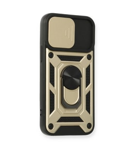 İphone 12 Kılıf Pars Lens Yüzüklü  - Gold