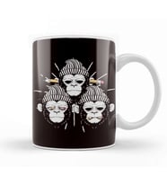 See Speak Hear No Evil Japan Monkeys Gorilla Japanese Art Kupa Bardak Porselen