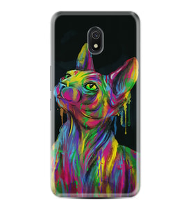 Xiaomi Redmi 8A 8 Pro 9C 9T 10C 11T Pro Kılıf Desenli Silikon Color Cat 1754