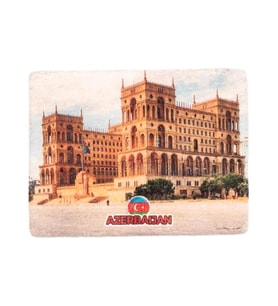 Azerbaycan Temalı Taş Magnet