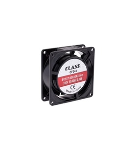 Class CF-243 80X80X25MM Ac 220 Volt Fan Kasa Fanı Soğutucu (Siyah)