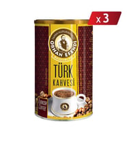 Orhan Efendi Türk Kahvesi Teneke 250 Gr - 3LÜ PAKET