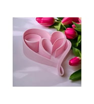 İki Kalp Tealight Mumluk - Romantik ve Şık Tasarım (Pembe)