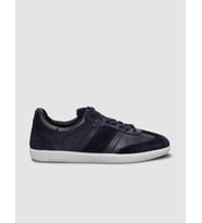 %100 Hakiki Deri Lacivert Bağcıklı Erkek Sneaker