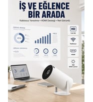 HDMI ve USB Girişli Uzun Ömürlü Ampullü Projeksiyon