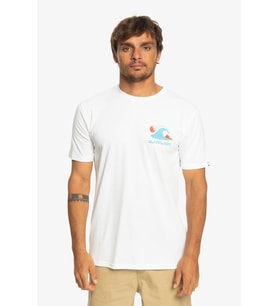 Quiksilver Oceanbed Erkek Tişört EQYZT07230 (Beyaz)
