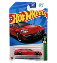 Hot Wheels -Porsche Panamera Turbo S E-Hybrid Sport Turismo (1/64) Kırmızı - Yurt Dışı Uzun Kartonet - 2023 Case