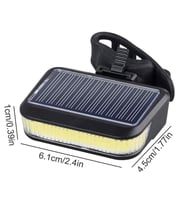 Solar 6149 Şarjlı Bisiklet Arka Stop Bisiklet Işığı Kırmızı Güneş Enerjili Far
