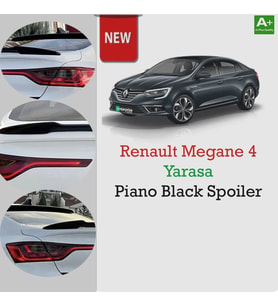 Renault Megane 4 Sedan  Yarasa Piano Black Spoiler