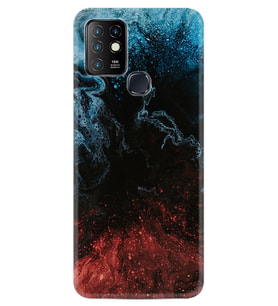 INFINIX Hot 8 9 10 11S Hot 10 Play 10T Kılıf Desemli Silikon Red Blue Black Abstact 1386