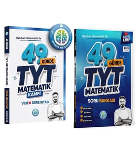 Rehber Matematik 2027 49 Günde TYT Matematik Konu ve Soru Bankası Seti 2 Kitap