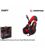 RAMPAGE RAMPAGE SN-R1 Stereo 3.5mm Jack Siyah/Kırmızı Gaming Mikrofonlu Kulaklık