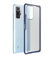 Microsonic Xiaomi Redmi Note 10 Pro Max Kılıf Frosted Frame Lacivert